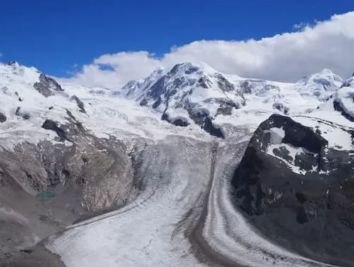 Monte Rosa and Dufourspitze in Switzerland Monte Rosa and Dufourspitze in Switzerland