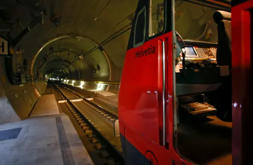 Gotthard Tunnel in Switzerland Gotthard Tunnel in Switzerland