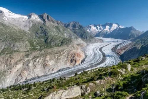 Aletsch Glacier in Switzerland Aletsch Glacier in Switzerland